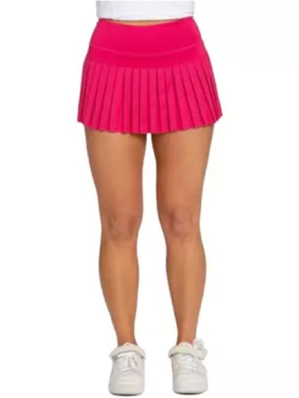 Barbiecore NWT preppy Goldhinge Hot Pink Pleated Tennis Skirt Skort L Pickleball